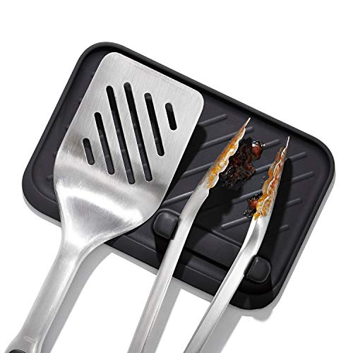 OXO Good Grips Grilling Tools, Tongs and Turner Set, Black - Grill Parts America