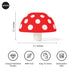 OTOTO Mushroom - Foldable Small Kitchen Funnel with Wide Mouth for Jars. Bottle Liquid Transfer - Silicone, 100% Food Safe, BPA Free, Dishwasher Safe - Grill Parts America