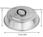 3 Sets BBQ Accessories 12 Inch Round Stainless Steel Basting Cover - Cheese Melting Dome and Steaming Cover, Best for Blackstone Camp Chef Flat Top Griddle Grill Cooking Indoor or Outdoor - Grill Parts America