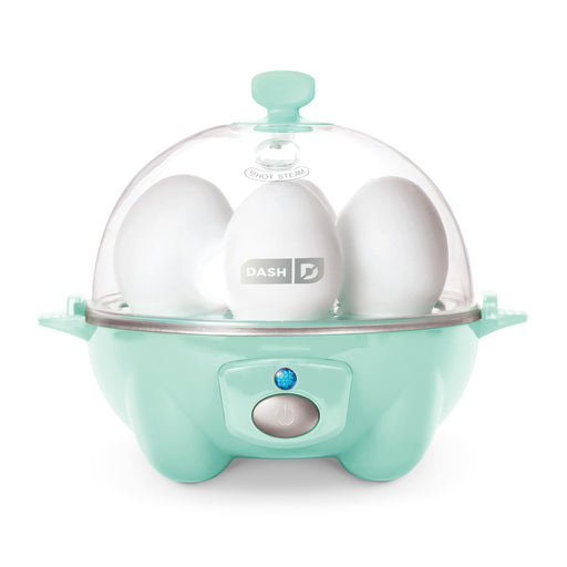 DASH Rapid Egg Cooker: 6 Egg Capacity Electric Egg Cooker for Hard Boiled Eggs, Poached Eggs, Scrambled Eggs, or Omelets with Auto Shut Off Feature - Aqua, 5.5 Inch (DEC005AQ) - Grill Parts America