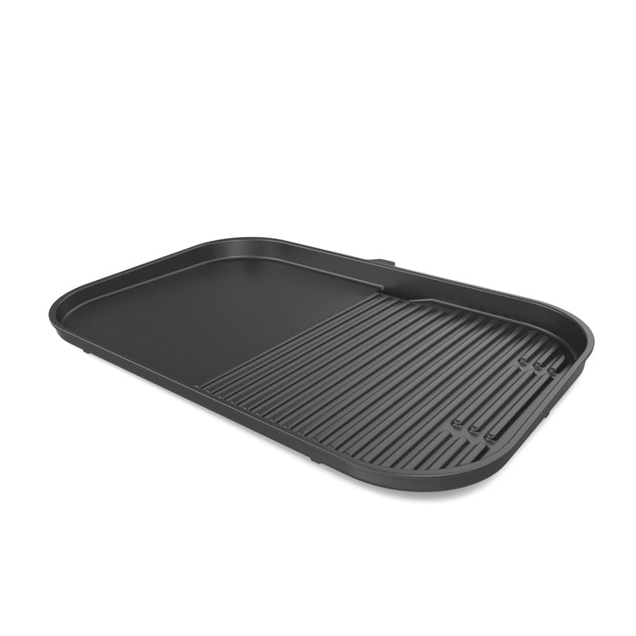 Ninja XSKGRDLXL Woodfire Grill & Griddle Plate, Compatible with OG800 and OG900 Series, 2-in-1 Grill and Griddle Functionality, Ceramic, Nonstick Coating, Black - Grill Parts America