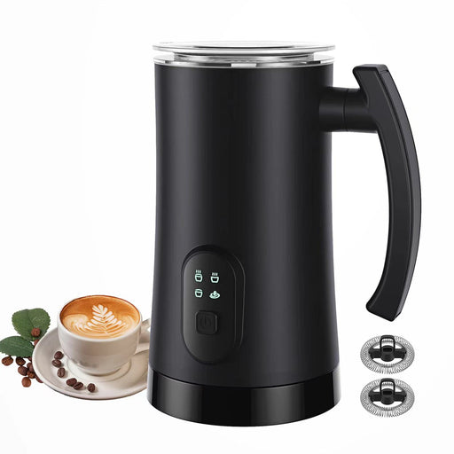 Electric Milk Frother, 4 in 1 Milk Steamer,11.8oz/350ml Automatic Warm and Cold Foam Maker for Coffee,Latte, Cappuccino, Macchiato, Hot Chocolate - Grill Parts America