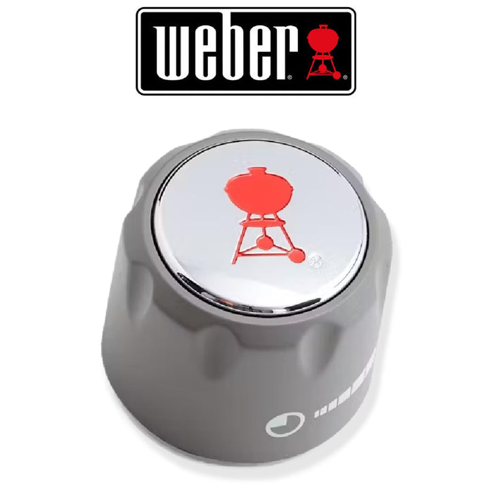 Weber Summit Series Gas Grill Infrared Red Burner Gas Control Knob 70378 1-7/8"