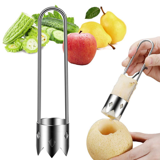 Red Bell Pepper Seed Corer, Apple Corer 304 Stainless Steel Fruit & Vegetable Corer, 2024 Upgraded Stainless Steel Fruite Corer Red Bell Peppers Cutter Pepper Seed Remover Tool (1Pcs) - Grill Parts America