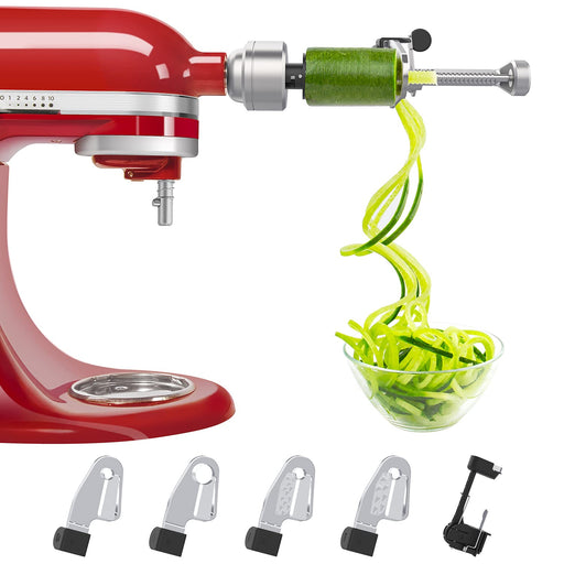 Bestand Spiralizer Attachment Compatible with KitchenAid Stand Mixer, Comes with Peel, Core and Slice, Not KitchenAid Brand Spiralizer Attachment (5 Blades) - Grill Parts America