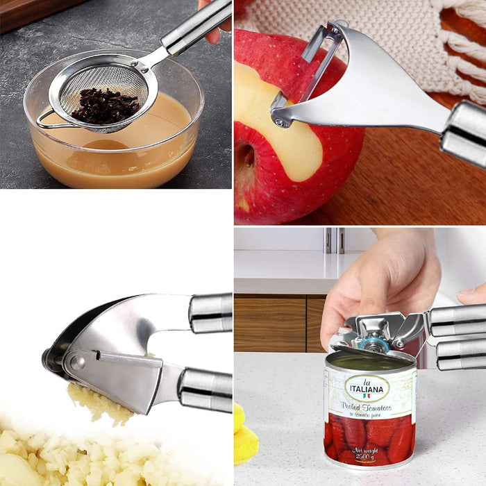 Kitchen Utensils Set- 35 PCs Cooking Utensils with Grater,Tongs, Spoon Spatula &Turner Made of Heat Resistant Food Grade Silicone and Wooden Handles Kitchen Gadgets Tools Set for Nonstick Cookware - Grill Parts America