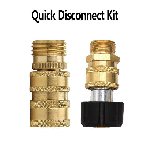 Twinkle Star Pressure Washer Adapter Set, Quick Disconnect Kit, M22 Swivel to 3/8'' Quick Connect, 3/4" to Quick Release - Grill Parts America