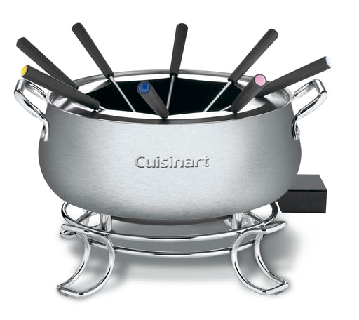 Cuisinart Fondue Pot, 3 Quart, For Chocolate, Cheese, Broth, Oil, Stainless Steel, CFO-3SSP1 - Grill Parts America