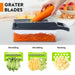 MAIPOR Vegetable/Pro Onion Chopper, Multifunctional 13 in 1 Food Chopper, Kitchen Vegetable Slicer Dicer Cutter With 8 Blades,Veggie, Carrot and Garlic Chopper With Container (Gray) - Grill Parts America