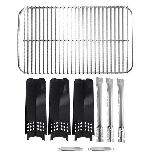 BBQration Replacement Kit for Char-Broil Classic 360 3-Burner, G320-0200-W1, G215-0203-W,463742418, Cooking Grate, Burner, Heat Plates Shield Tent, Crossover Tube - Grill Parts America