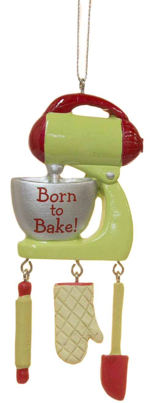 4.25 Inch"Born to Bake" Stand Up Mixer Ornament - Grill Parts America