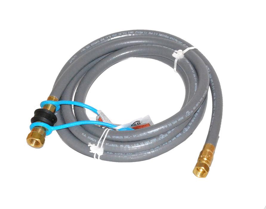 10' By 3/8" Id Stripwound Hose Natural Gas Hose Kit with Quick Connect Fitting