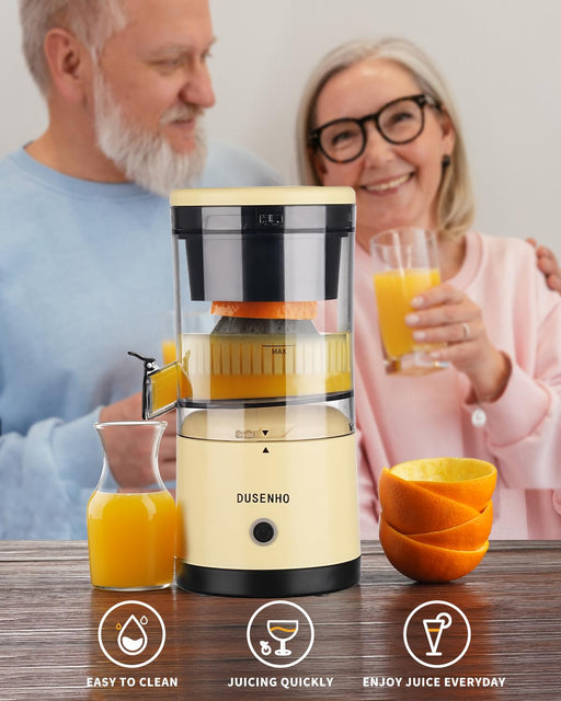 Electric Juicer Rechargeable - Citrus Juicer Machines with USB and Cleaning Brush Portable Juicer for Orange, Lemon, Grapefruit - Grill Parts America