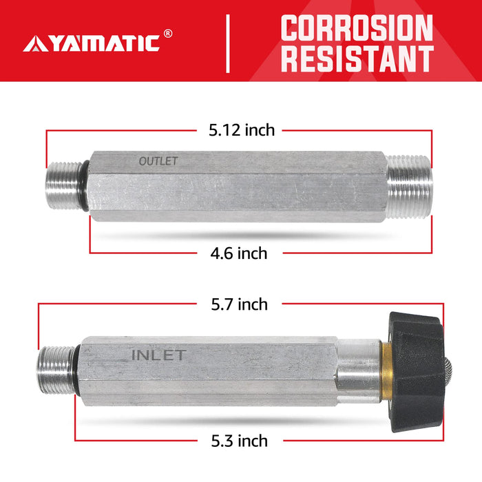 YAMATIC Water Inlet & Outlet Tubes Kit, Replacement Power Washer Parts for 190632GS 190634GS 190589GS 201496GS Pressure Washer Pump - Grill Parts America