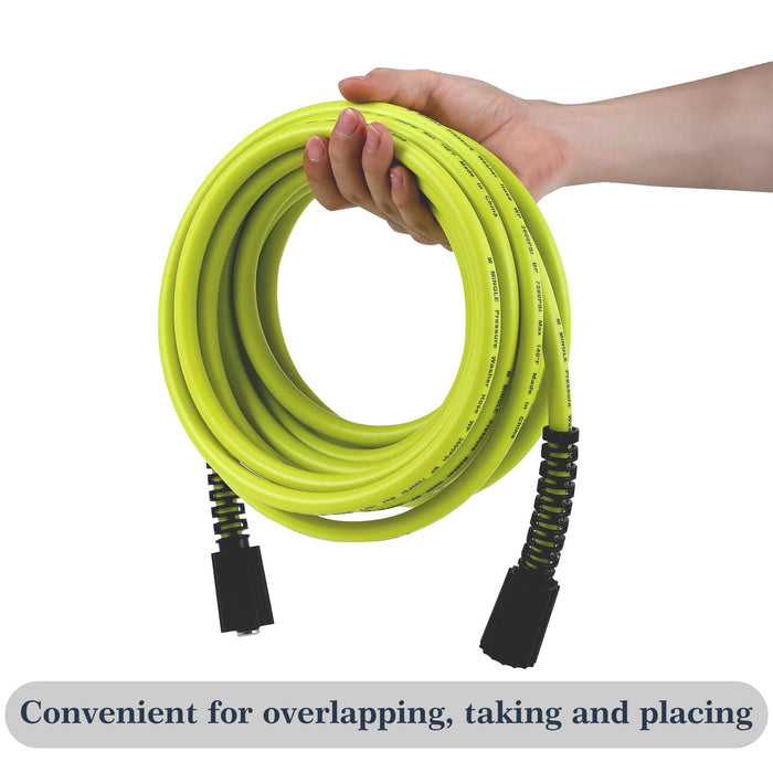 M MINGLE Pressure Washer Hose 25 FT x 1/4" - Replacement Power Wash Hose with M22 14mm Fittings - 3600 PSI - Grill Parts America