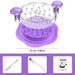 SURETIVIAN Chicken Shredder Large Chicken Breast Shredder Tool Twist with Brush&Fork, Visible Meat Shredder Machine, Anti-Slip Strip, Ergonomic Handle, BPA Free, Suitable for Pork Beef Chicken(Purple) - Grill Parts America