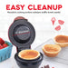 Dash Mini Waffle Bowl Maker for Breakfast, Burrito Bowls, Ice Cream and Other Sweet Desserts, Recipe Guide Included - Red - Grill Parts America