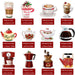 12 Pieces Christmas Coffee Cup and Tea Hanging Wood Cutouts Decoration Ornament for Xmas Tree Party Holiday Home Decor (Cups Style) - Grill Parts America