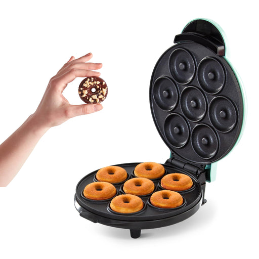 DASH Mini Donut Maker Machine for Kid-Friendly Breakfast, Snacks, Desserts & More with Non-stick Surface, Makes 7 Doughnuts - Aqua - Grill Parts America