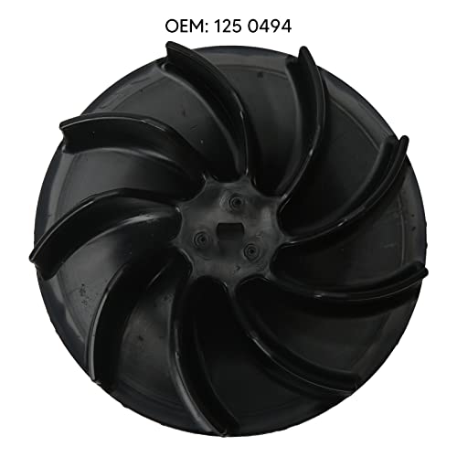 Aramox Electric Blower Impeller Fan,Vac Impeller Fan Black ABS Leaf Blower Vacuum Parts Replacement for Toro Electric Blower OEM: 125 0494 - Grill Parts America