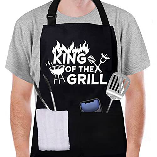 Aprons for Men Birthday Gifts for Men Unique Funny Christmas Gifts for Dad  Husband Boyfriend Grilling BBQ Grill