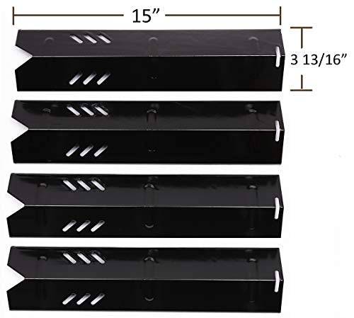 Rejekar Porcelain Steel Heat Plate for Backyard Grill BY12 084 029 98 Backyard GBC1255W Uniflame GBC1059WB Dyna Glo DGF493BNP DGF510SBP 15 inch