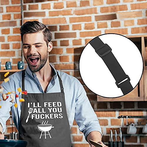  ALIPOBO Funny Grilling Aprons for Men - BBQ Cooking