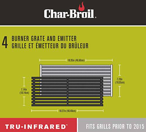 Char-Broil 9127385 Commercial Series TRU-Infrared Replacement Grate and Emitter for 4-Burner Grills prior to 2015 - Grill Parts America