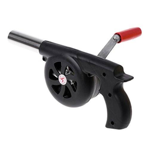 BBQ Air Blower Fan Portable Hand Crank Air Blower Grill Picnic Camping  Cooking Stove Accessories Out 