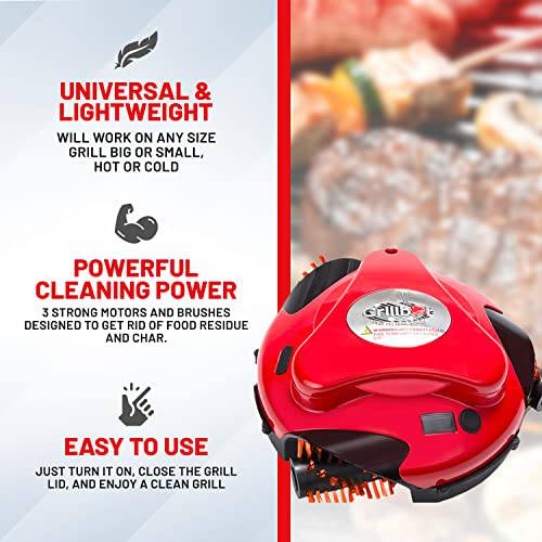  Customer reviews: Grillbot Grill Cleaning Robot with BBQ Grill  Cleaner and Grill Brushes