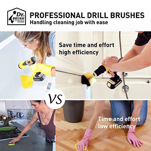 20Pcs/Set Drill brush power scrubber Brush Cleaning Kit Bathroom Surfaces  Tub, Shower, Tile,Toilet Drill Attachment Kit