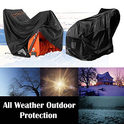 Snow Blower Cover, HOMEYA Snow Thrower Cover Waterproof Snowblower Protector All Weather Outdoor Protection Universal Size for Most Blower Winter Yard Machine - 50.4"x40"x32.7"(LxHxW) - Grill Parts America