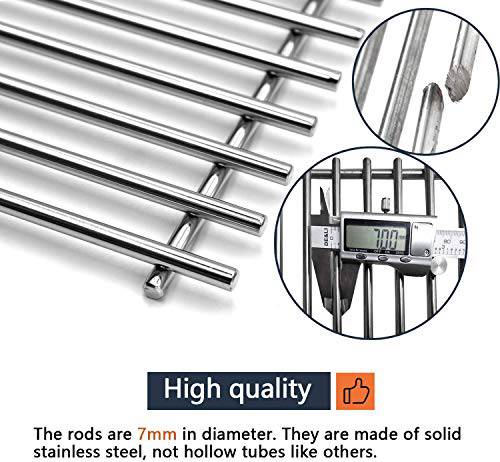 Hongso 7528 19.5 Inches #304 Stainless Steel Cooking Grill Grates Replacement for Weber Genesis E and S Series, 2-Pack SCG528 - Grill Parts America