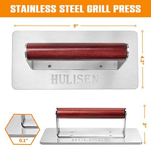 HULISEN Griddle Accessories for Blackstone, Stainless Steel Burger