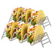 Stainless Steel Taco Holder Stand: 2 Wire Metal Tray Holders - Grill Parts America