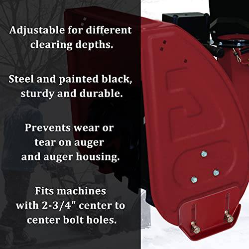 KOOTANS 1pair 784-5580 Snow Thrower Slide Plate Shoes Heavy Duty Metal Snow Blower Slide Skids Replace for MTD 784-5580-0637 Cub Cadet Yardman Troy Bilt Craftsman, for Stens 780-420 (Red) - Grill Parts America