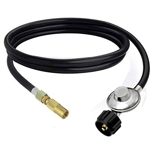 MCAMPAS Propane Regulator and 5 Feet Universal QCC1 Low Pressure Propane Regulator - Grill Parts America