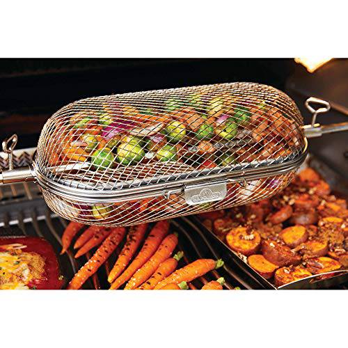 Napoleon 64000 Rotisserie Basket Grill Accessory, Stainless Steel - Grill Parts America