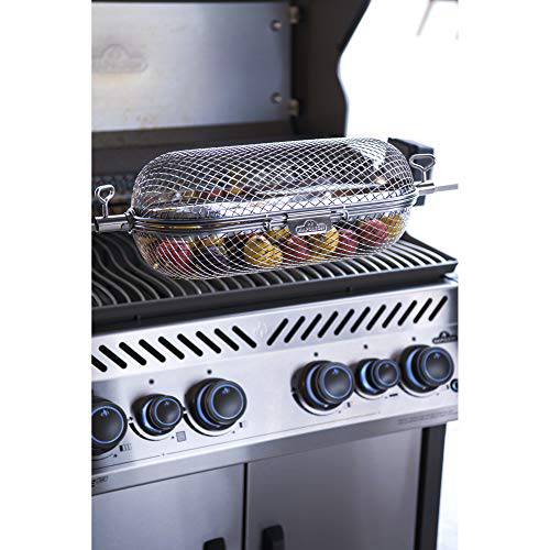 Napoleon 64000 Rotisserie Basket Grill Accessory, Stainless Steel - Grill Parts America