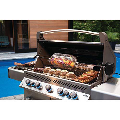 Napoleon 64000 Rotisserie Basket Grill Accessory, Stainless Steel - Grill Parts America