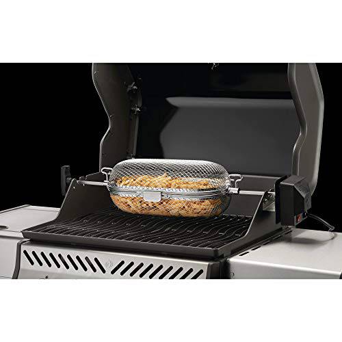 Napoleon 64000 Rotisserie Basket Grill Accessory, Stainless Steel - Grill Parts America