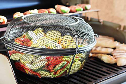 Outset 76225 Cast Iron Oyster Grill Pan, 12 Cavities, Black