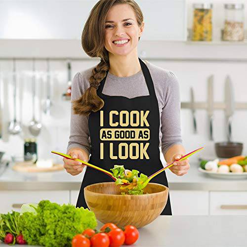 Funny Aprons for Men Women,Gifts For Men,Birthday Gifts For  Husband,Wife,Dad,Mom,Kitchen Chef Cooking BBQ 