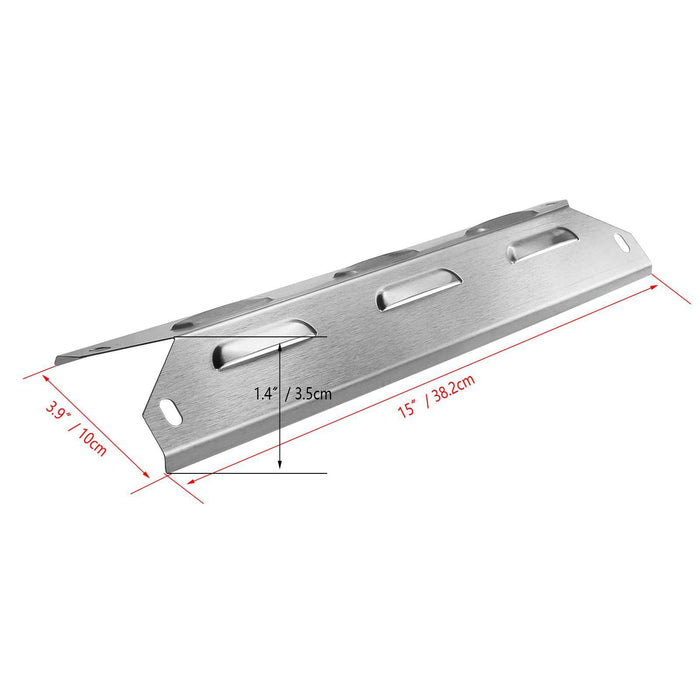 Uniflasy Grill Heat Plates Shield Tent, Burner Tube and Crossover Channel Tube Replacement Parts Kit for Kenmore - Grill Parts America