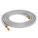 WADEO 12 FT Stainless Steel Propane Extension Hose with Both 3/8" Female Flare, Comes with 3/8" Flare M X 1/8" MNPT - Grill Parts America