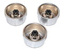 Weber 68845 3pk 2-1/2" Chrome Plated Control Knobs for Spirit 335 Model Years 2019+ (with Up Front Controls). - Grill Parts America