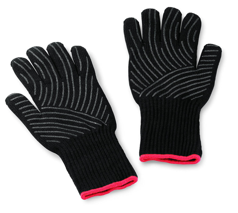 Weber 6535 Premium Black Grilling Gloves, L/XL - Grill Parts America