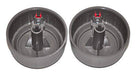 Weber 66048 Set of 2 Control knobs for Genesis II E/SE Series (Model Years 2017 and Newer). - Grill Parts America