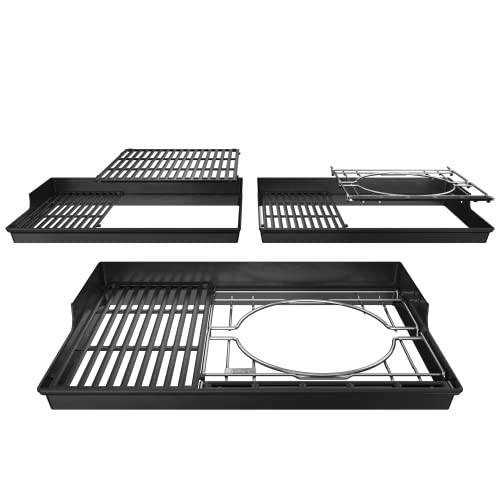 Weber 7856 Crafted Porcelain-Enameled Cast Iron, Spirit 300 Series, SmokeFire EX4 Cooking Grate, Black - Grill Parts America