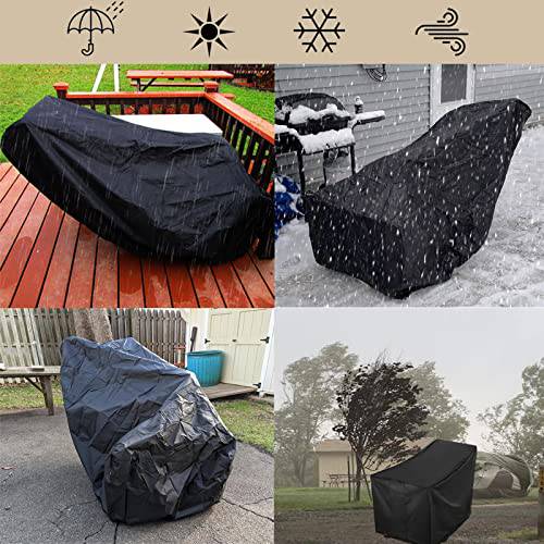 WOMACO Snow Blower Cover Heavy Duty Waterproof Universal  (47" L x 33" W x 45" H, Black) - Grill Parts America